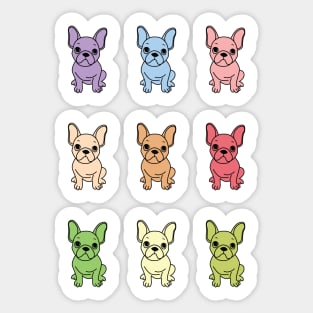 Cute French Bulldog Sticker pack Sticker